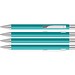 uma® Metall-Kugelschreiber Straight SI, blaue Mine, petrol