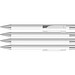 uma® Metall-Kugelschreiber Straight SI, blaue Mine, weiss