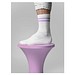 Mr. Socks Tennissocken, White / Lilac Pantone 531 C