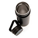 XD COLLECTION Auslaufsichere Vakuum-Flasche mit Tragegriff, 650 ml, schwarz