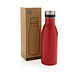 XD COLLECTION Deluxe Wasserflasche aus RCS recyceltem Stainless-Steel, rot
