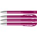 uma® Kugelschreiber YES SI transparent inkl. Metallspitze, magenta