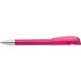 uma® Kugelschreiber YES SI transparent inkl. Metallspitze, magenta