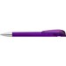 uma® Kugelschreiber YES SI transparent inkl. Metallspitze, violett