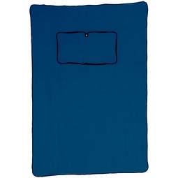 Fleecedecke/-kissen 2 in 1, blau