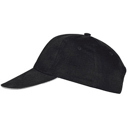 6 Panel Baseballcap San Francisco,schwarz