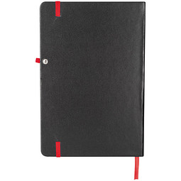 Notizbuch BlackLine, DIN A5, schwarz/rot