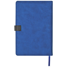 A5 Notizbuch mit Visitenkartenmappe, blau
