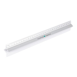 XD COLLECTION Aluminium-Lineal, 30 cm, silber