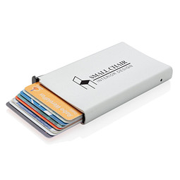 XD COLLECTION Aluminium RFID Kartenhalter, silber