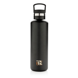 XD COLLECTION Auslaufsichere Vakuumflasche, 600 ml, schwarz