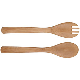 Bambussalatbesteck Capua, braun