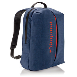 XD COLLECTION Büro- und Sportrucksack, blau/orange