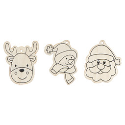 Christbaumanhänger zum selber gestalten , beige
