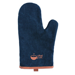 XD COLLECTION Canvas Ofenhandschuh Deluxe, blau