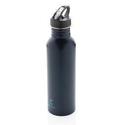 XD COLLECTION Sportflasche Deluxe aus Edelstahl, 710 ml, dunkelblau