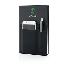 XD COLLECTION Notizbuch Deluxe DIN A5 mit Fächern, schwarz