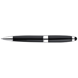 Drehkugelschreiber mit Touch-Pen Smart, blaue Mine, schwarz