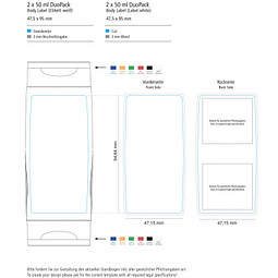 DuoPack 10: Handbalsam Ingwer-Limette + Handreinigungsgel, inkl. Druck auf Body Label, 2 x 50 ml