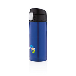 XD COLLECTION Edelstahlbecher Easy Lock, 300 ml, blau