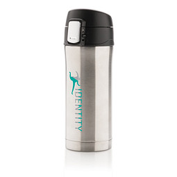 XD COLLECTION Edelstahlbecher Easy Lock, 300 ml, silber