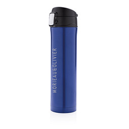 XD COLLECTION Vakuum Flasche Easy Lock, 450 ml, blau/schwarz
