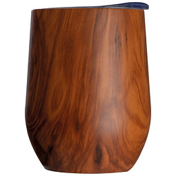 Edelstahlbecher Holzoptik Brighton, 380 ml, braun