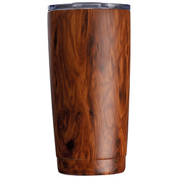 Edelstahlbecher Holzoptik Costa Rica, 550 ml, braun