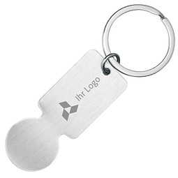 METMAXX® Einkaufs-Schlüsselanhänger, silber