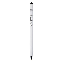 XD COLLECTION Eleganter Metallstift, blaue Mine, weiß