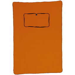 Fleecedecke/-kissen 2 in 1, orange