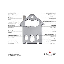 ROMINOX® Key Tool House / Haus (21 Funktionen) im Motiv-Mäppchen Frohe Ostern, grün