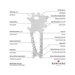 ROMINOX® Key Tool Lion (22 Funktionen) im Motiv-Mäppchen Osterhase, grün