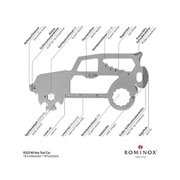 ROMINOX® Key Tool SUV / Auto (19 Funktionen) im Motiv-Mäppchen Frohe Weihnachten