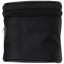 Gummierter Reiseadapter in einem Etui, schwarz