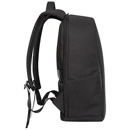 Hochwertiger Rucksack mit USB-Anschluss, schwarz