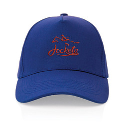 Impact 5 Panel Kappe aus 280gr rCotton mit AWARE Tracer, blau