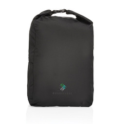 Impact AWARE™ RPET Basic Rolltop-Rucksack, schwarz