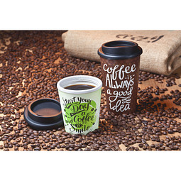 Kaffeebecher Premium small, 250 ml, schwarz/schwarz