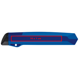 Kartonmesser aus Kunststoff, blau