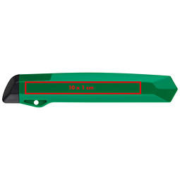 Kartonmesser aus Kunststoff, grün