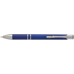Kugelschreiber Baltimore, blaue Mine, blau-metallic
