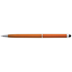 Kugelschreiber mit Touchfunktion, blaue Mine, orange