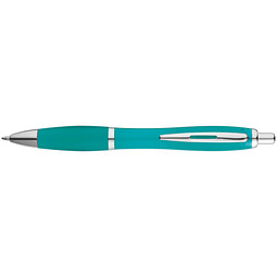 LANCE® Kugelschreiber Rio, blaue Mine, petrol-transparent