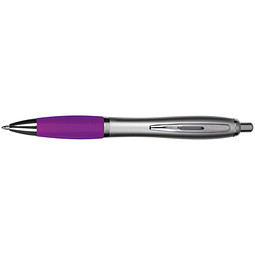 LANCE® Kugelschreiber Rio Satin, blaue Mine, silber/lila