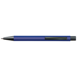 Kunststoff-Kugelschreiber "Galway" mit Clip aus Metall, blaue Mine, blau