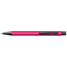Kunststoff-Kugelschreiber "Galway" mit Clip aus Metall, blaue Mine, pink