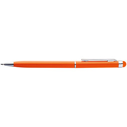 Metall-Drehkugelschreiber New Orleans, blaue Mine, orange