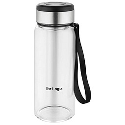 METMAXX® Wasserflasche GenerationRefillGourmet, 750 ml, schwarz