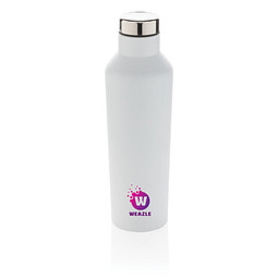 XD COLLECTION Vakuum-Flasche aus Stainless Steel, 500 ml, weiß